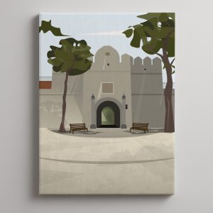 Ilustracija Niška tvrđava, simbol grada Niša, art print dekor za dom